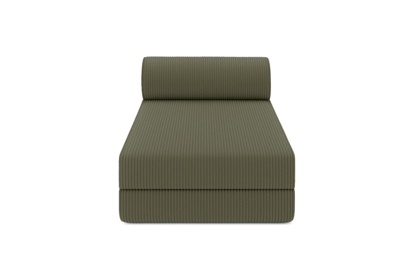 Housse Méridienne convertible - Tissu velours côtelé vert