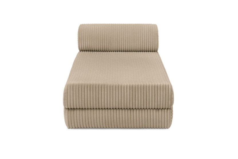 Housse Méridienne convertible - Tissu velours côtelé XL taupe