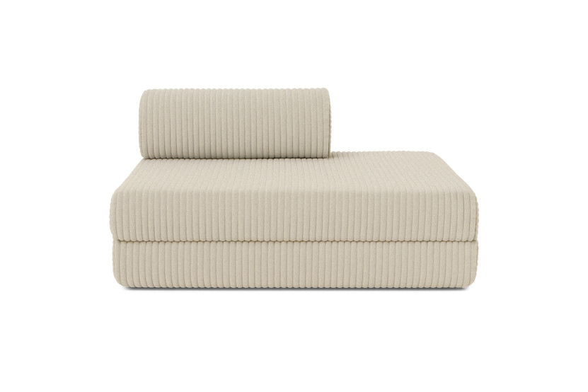 Canapé 5 places - 2 modules convertibles : Canapé 3 places + Canapé 2 places - Velours côtelé XL Beige