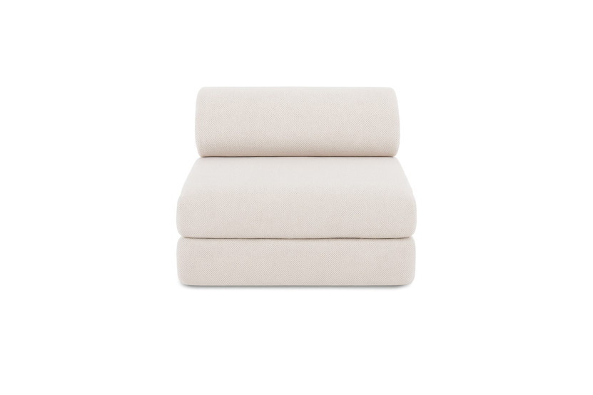 Fauteuil convertible et modulable - Tissu extérieur Beige clair