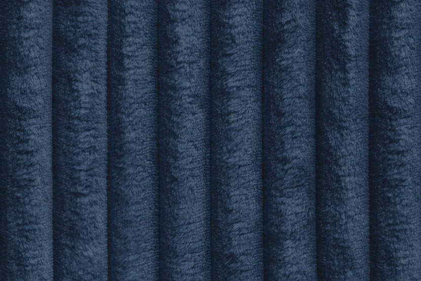 Pouf convertible et modulable - Velours côtelé XL Bleu