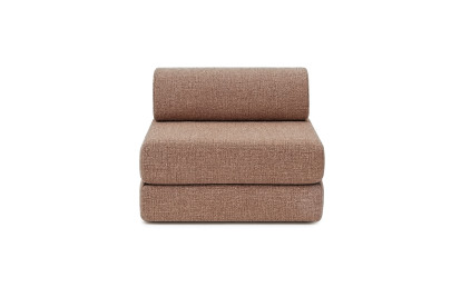 Fauteuil convertible et modulable - Tissu tweed Rouge