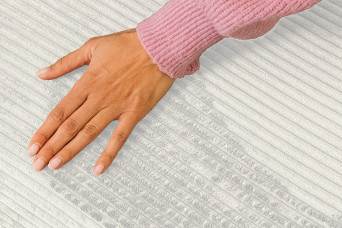 Housse Méridienne convertible - Tissu velours côtelé blanc