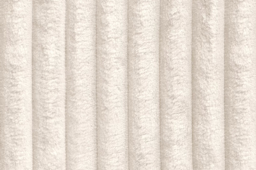 Housse Canapé droit convertible - 2 places - Tissu velours côtelé XL blanc