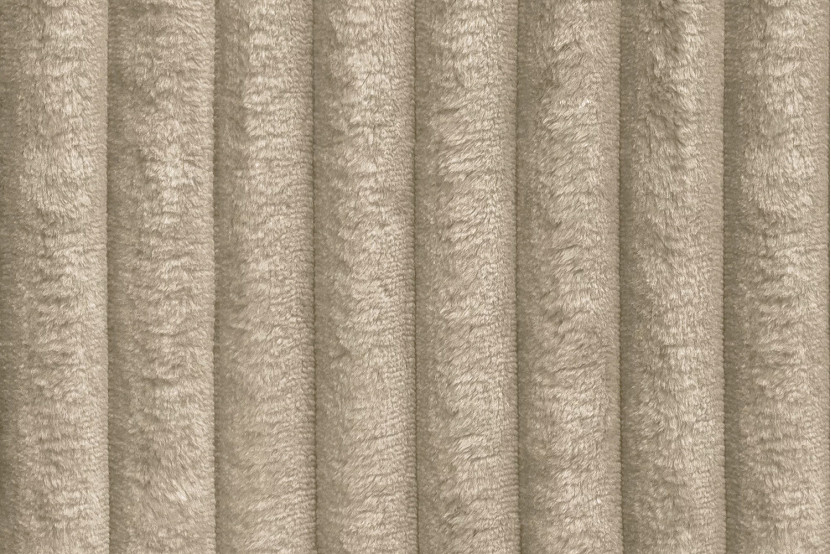 Housse Méridienne convertible - Tissu velours côtelé XL taupe