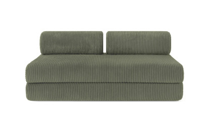 Canapé 3 places convertible et modulable - Velours côtelé XL Vert