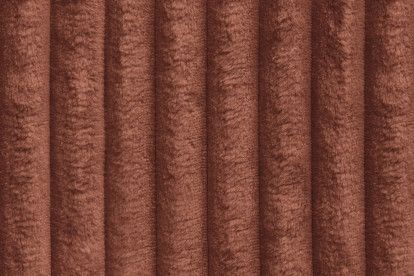 Méridienne convertible et modulable - Velours côtelé XL Terracotta