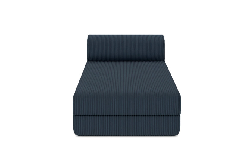 Méridienne convertible et modulable - Velours côtelé Bleu