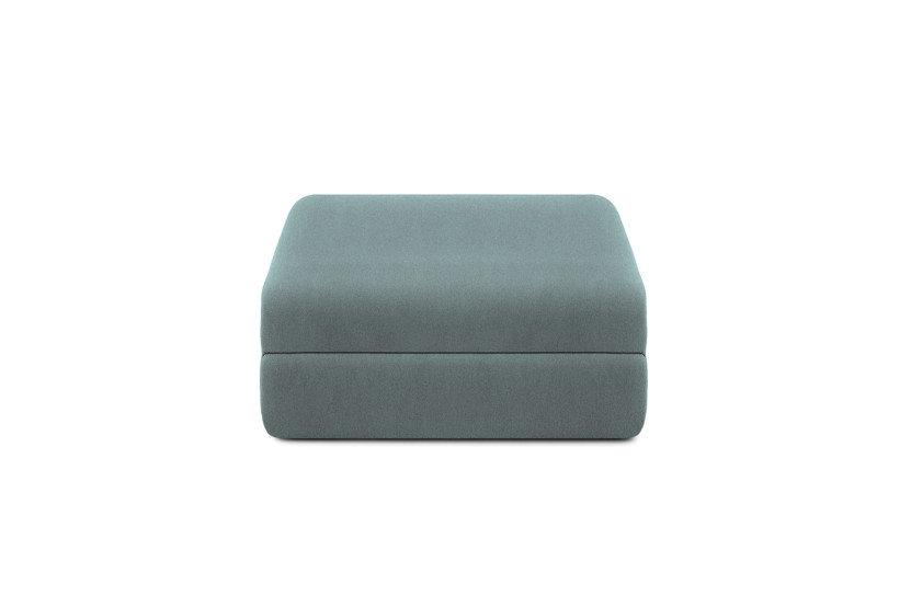 Pouf convertible et modulable - Tissu lisse Vert