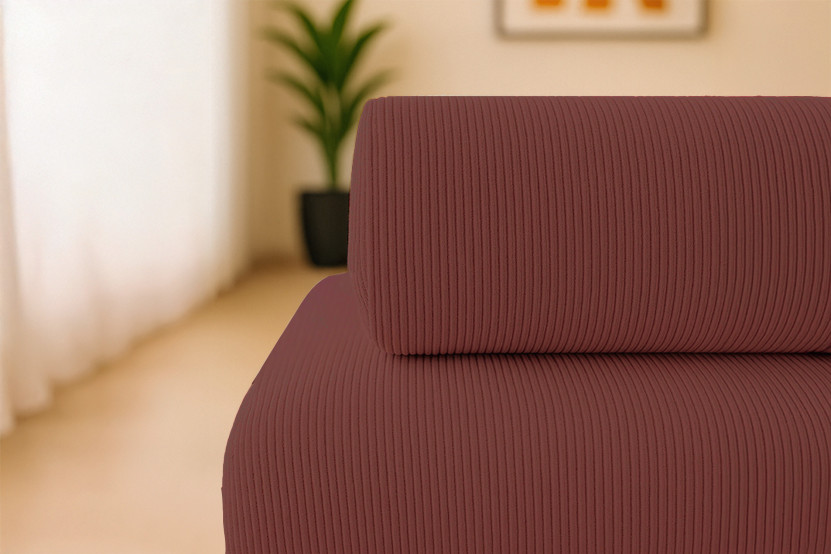 Canapé 3 places convertible et modulable - Velours côtelé Rouge