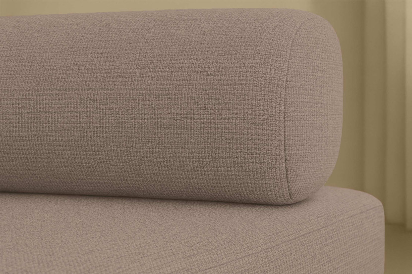 Canapé 3 places convertible et modulable - Tissu lisse Marron