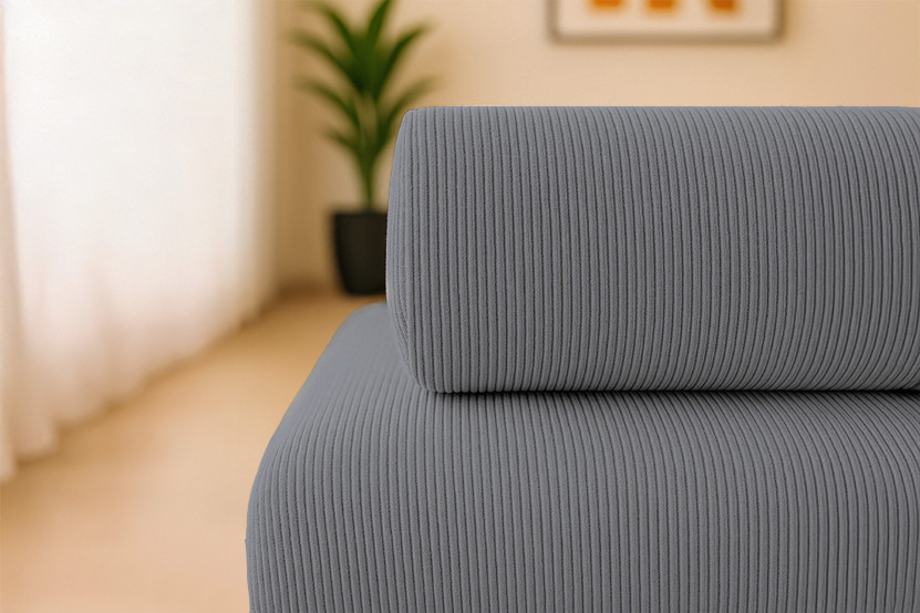 Canapé 3 places convertible et modulable - Velours côtelé Gris