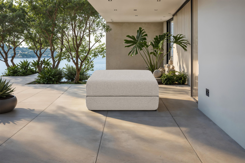 Pouf convertible et modulable - Tissu extérieur Gris