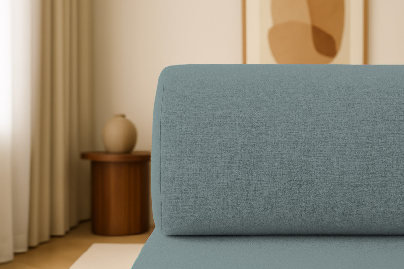 Méridienne convertible et modulable - Tissu lisse Vert