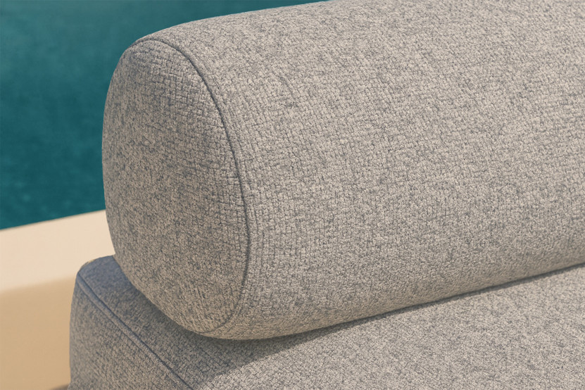 Canapé 3 places convertible et modulable - Tissu extérieur Gris