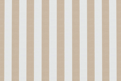 Fauteuil modulable - Tissu extérieur à rayures, blanc et marron