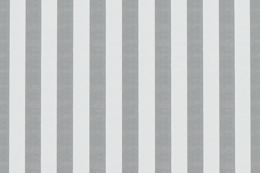 Canapé 2 places modulable - Tissu extérieur à rayures, blanc et gris