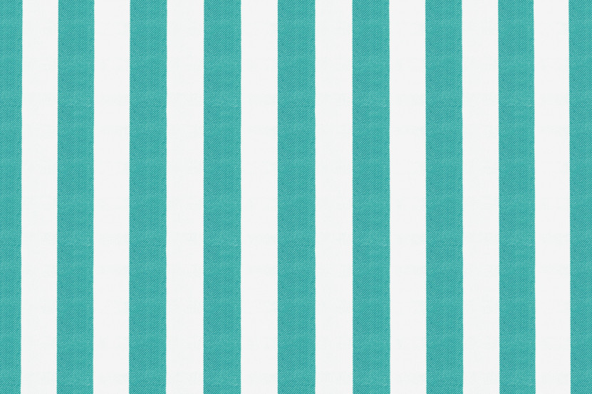 Méridienne modulable - Tissu extérieur à rayures, blanc et bleu turquoise