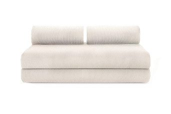 Canapé 3 places convertible et modulable - Velours côtelé Blanc