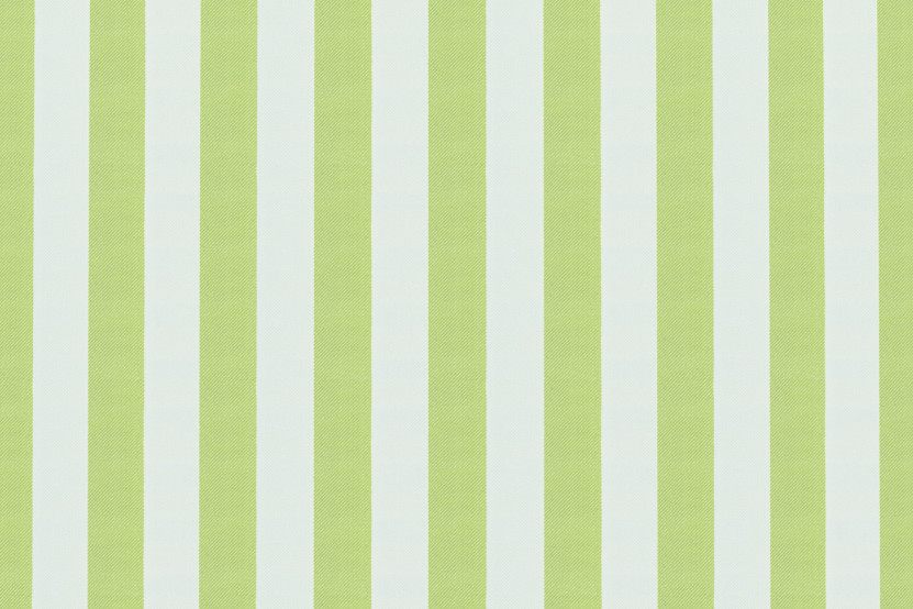 Housse Canapé droit - 3 places - Tissu imperméable à rayures, blanc et vert anis