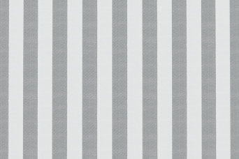 Housse Méridienne - Tissu imperméable à rayures, blanc et gris