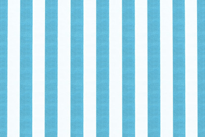 Housse Méridienne - Tissu imperméable à rayures, blanc et bleu