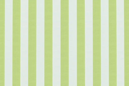 Housse Méridienne - Tissu imperméable à rayures, blanc et vert anis