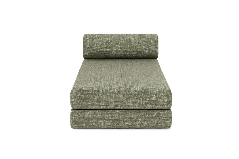 Méridienne convertible et modulable - Tissu tweed Vert