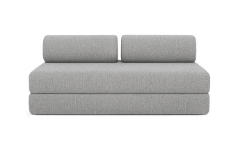 Canapé 3 places convertible et modulable - Tissu tweed Gris